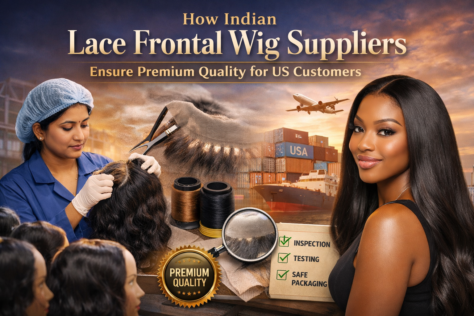 How Indian Lace Frontal Wig Suppliers Ensure Premium Quality for US Customers